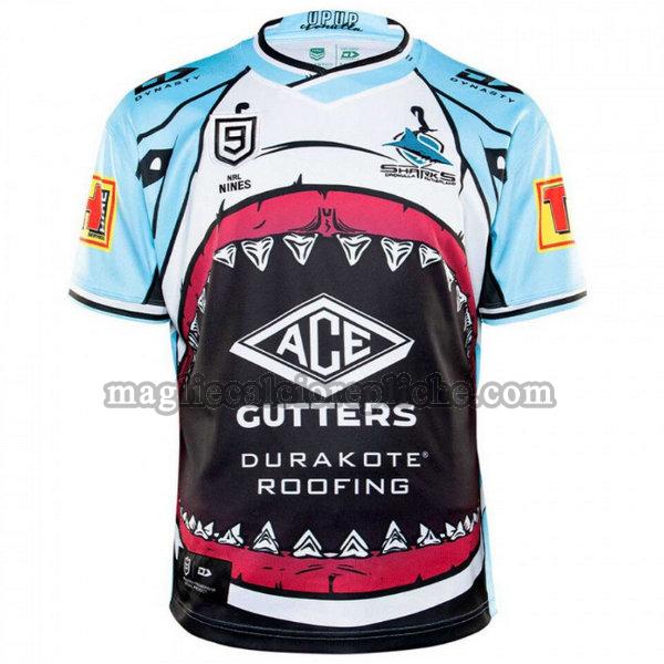 nines maglie calcio cronulla sutherland sharks 2020 blu