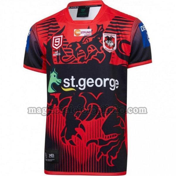 nines maglie calcio st george illawarra dragons 2020 rosso