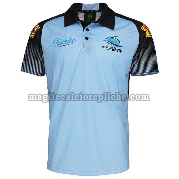 polo maglie calcio cronulla sutherland sharks 2021 blu