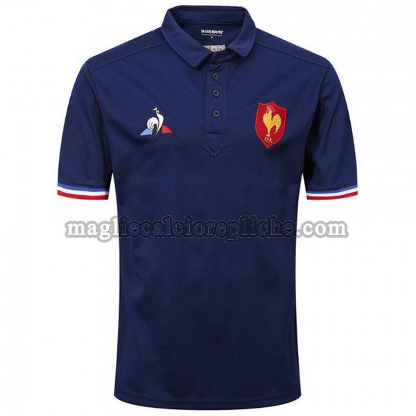 polo maglie calcio francia 2018-2019 blu