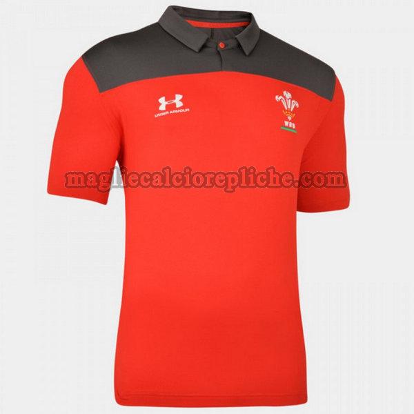 polo maglie calcio galles 2019-2020 rosso