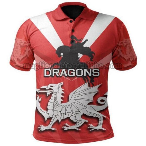 polo maglie calcio st george illawarra dragons 2020 rosso