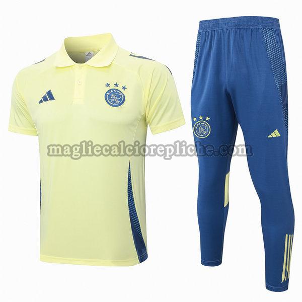 polos calcio ajax 2024 2025 completo giallo