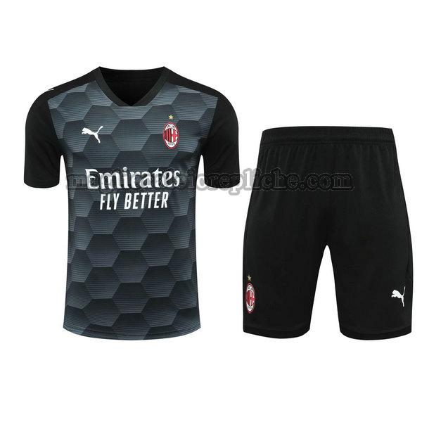 portiere maglie+pantaloncini calcio ac milan 2021 nero