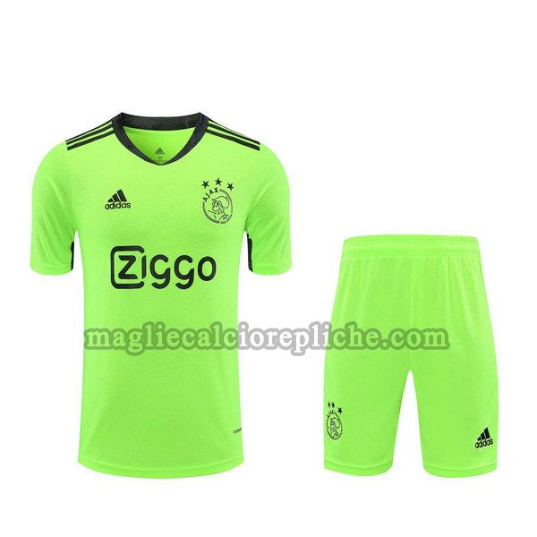 portiere maglie+pantaloncini calcio ajax 2021 verde