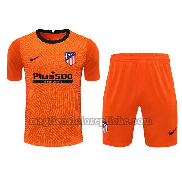 portiere maglie+pantaloncini calcio atlético madrid 2021 arancione