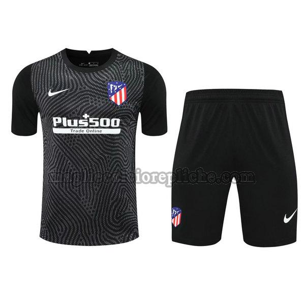 portiere maglie+pantaloncini calcio atlético madrid 2021 nero