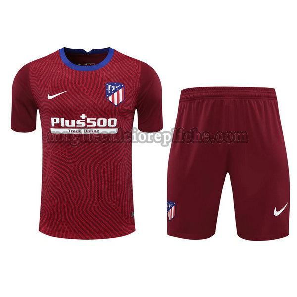 portiere maglie+pantaloncini calcio atlético madrid 2021 rosso