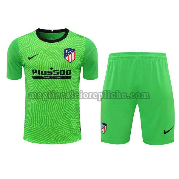 portiere maglie+pantaloncini calcio atlético madrid 2021 verde