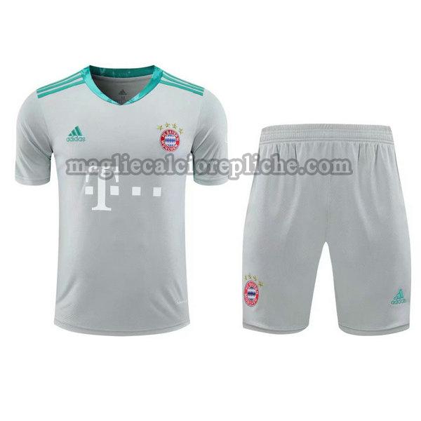 portiere maglie+pantaloncini calcio bayern münchen 2021 grigio
