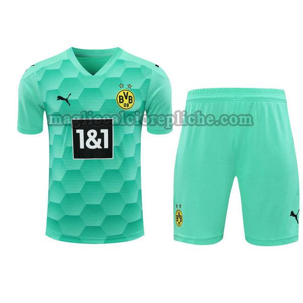 portiere maglie+pantaloncini calcio borussia dortmund 2021 verde