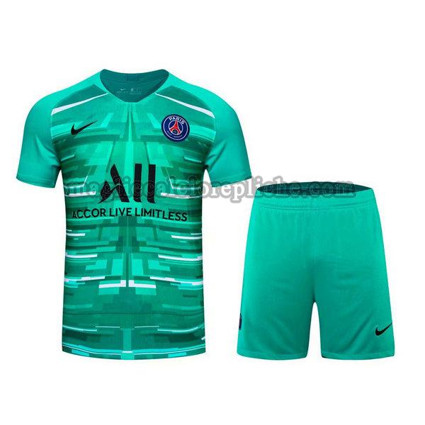 portiere maglie+pantaloncini calcio psg 2021 blu