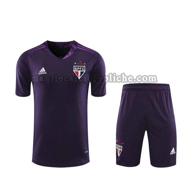 portiere maglie+pantaloncini calcio san paolo 2021 porpora