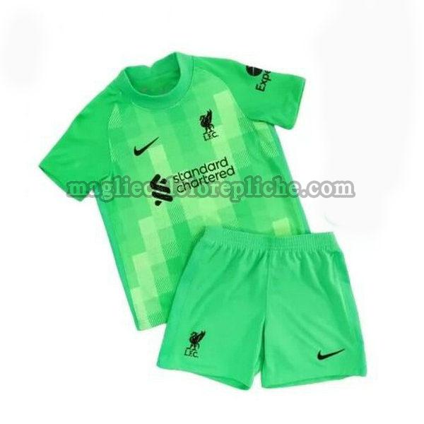 portiere maglie calcio bambino liverpool 2021 2022 verde