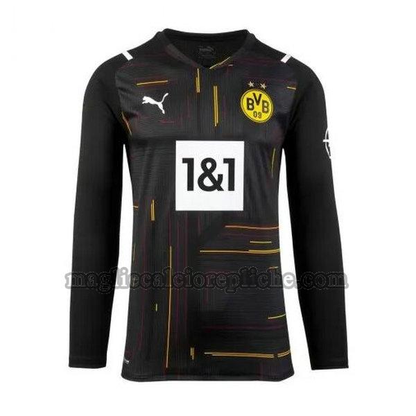 portiere maglie calcio borussia dortmund 2021 2022 manica lunga nero