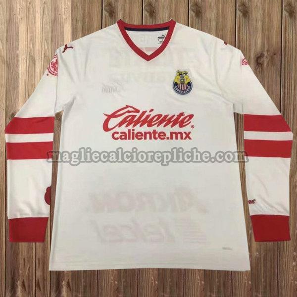 portiere maglie calcio chivas usa 115th manica lunga bianco