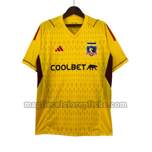 portiere maglie calcio colo-colo 2023 2024 giallo