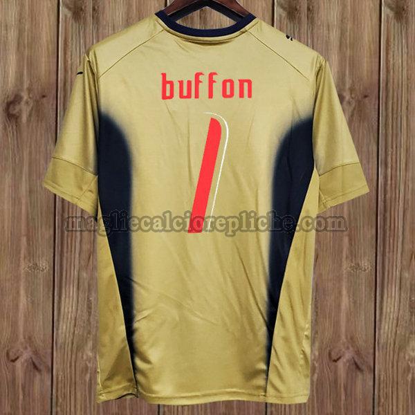 portiere maglie calcio italia 2006 buffon 1 giallo