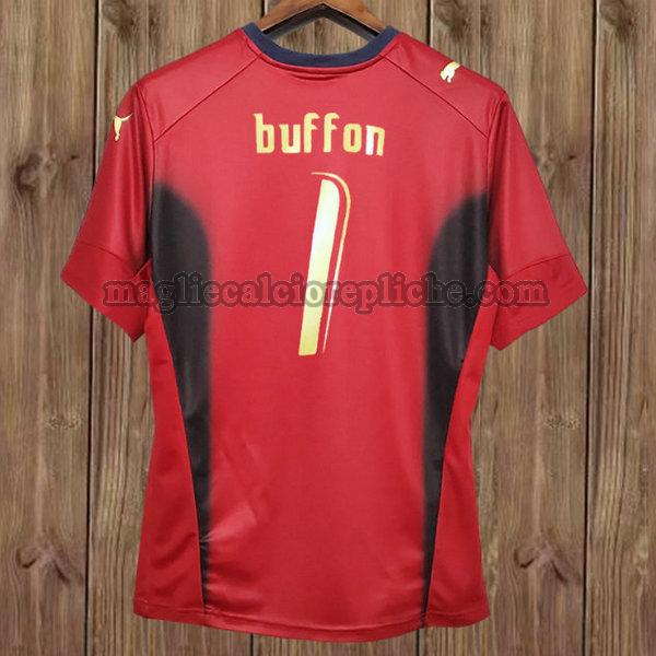 portiere maglie calcio italia 2006 buffon 1 rosso