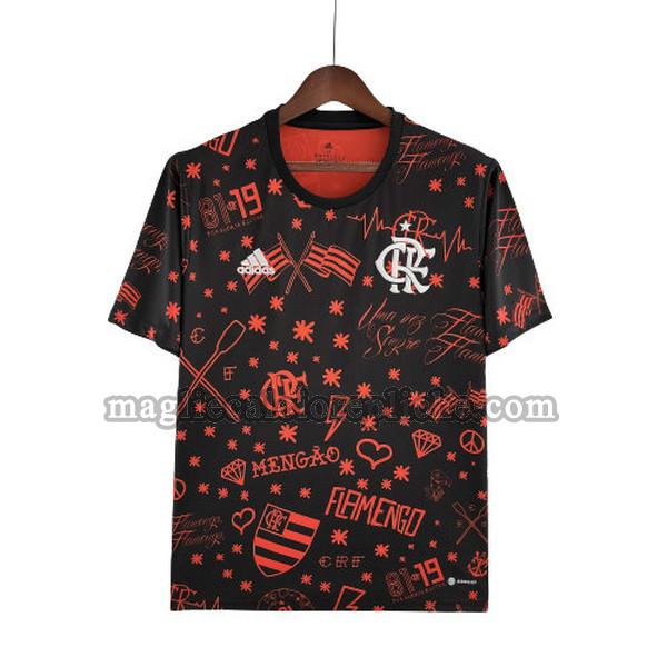 pre match maglie calcio flamengo 2022 2023 nero rosso