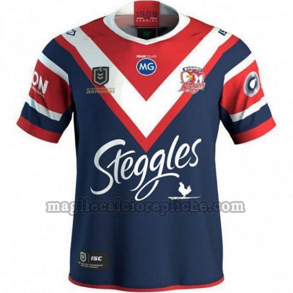 premiers maglie calcio sydney roosters 2019 blu