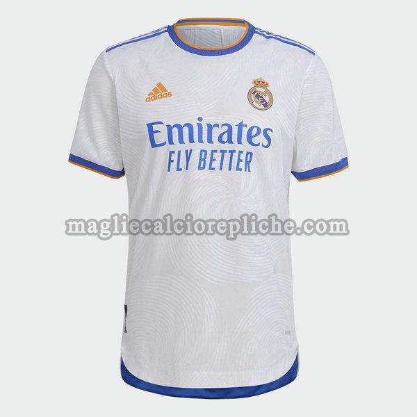 prima divisa maglie calcio real madrid 2021 2022 bianco