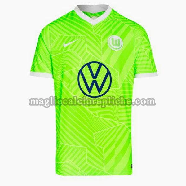 prima divisa maglie calcio vfl wolfsburg 2021 2022 verde