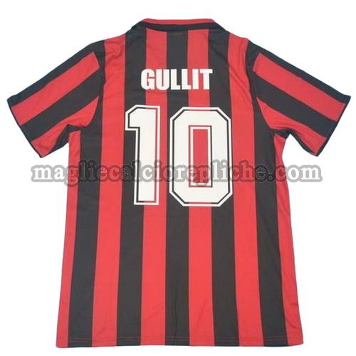 prima divisa maglie calcio ac milan 1988 gullit 10