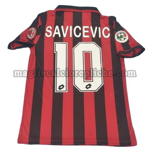 prima divisa maglie calcio ac milan 1996 savicevic 10