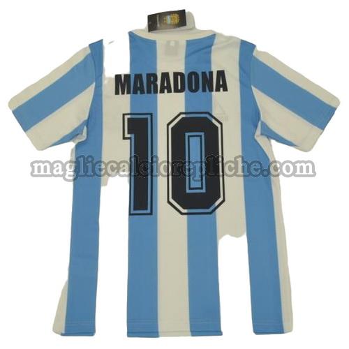 prima divisa maglie calcio argentina coppa del mondo 1986 maradona 10