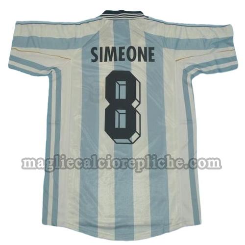 prima divisa maglie calcio argentina coppa del mondo 1998 simeone 8