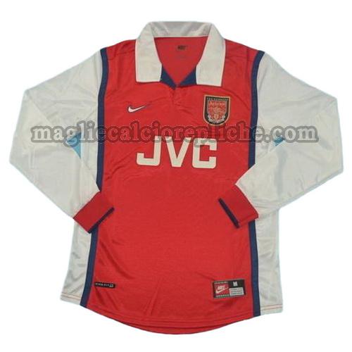 prima divisa maglie calcio arsenal 1998 manica lunga