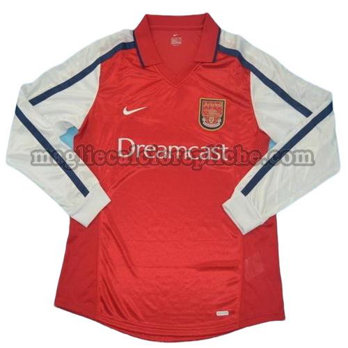 prima divisa maglie calcio arsenal 2000 manica lunga