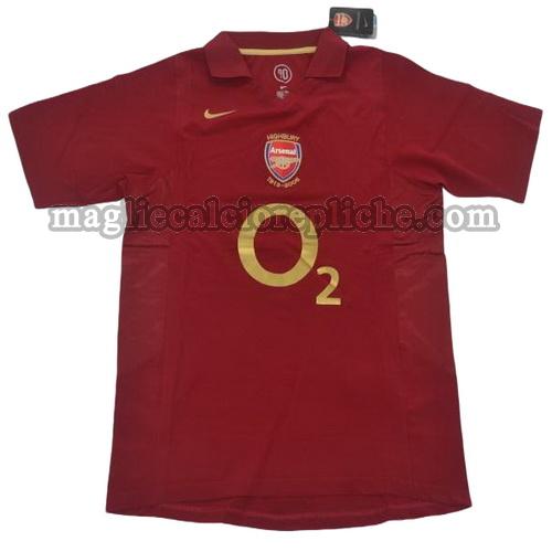 prima divisa maglie calcio arsenal 2005-2006