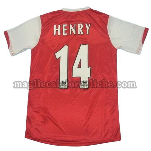 prima divisa maglie calcio arsenal 2006 henry 14