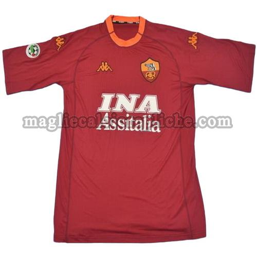 prima divisa maglie calcio as roma 2000-2001