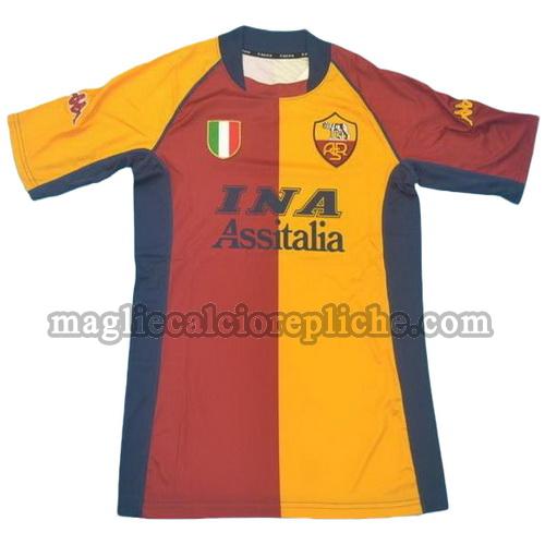 prima divisa maglie calcio as roma 2001-2002