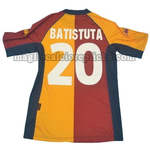 prima divisa maglie calcio as roma 2001-2002 batistuta 20