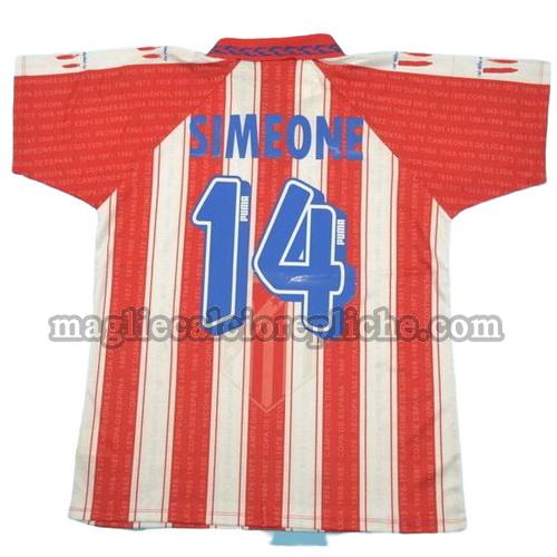 prima divisa maglie calcio atlético madrid 1995-1996 simeone 14