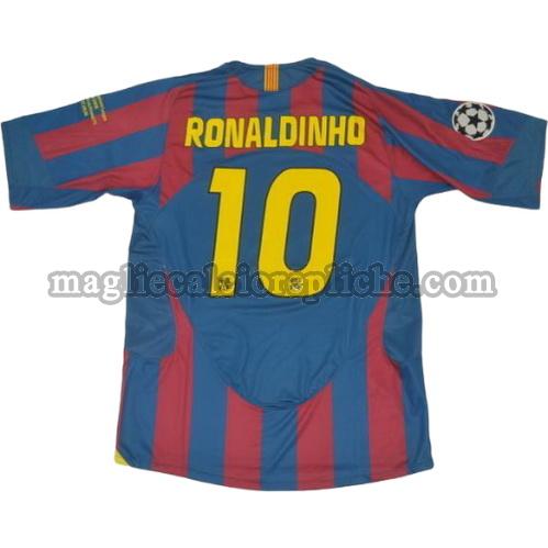 prima divisa maglie calcio barcellona 2005-2006 ronaldinho 10