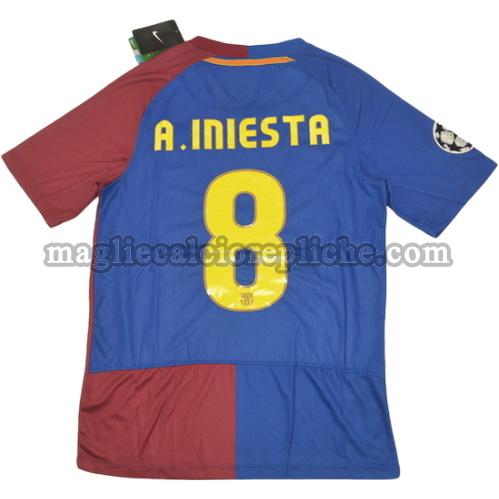 prima divisa maglie calcio barcellona 2008-2009 a.iniesta 8