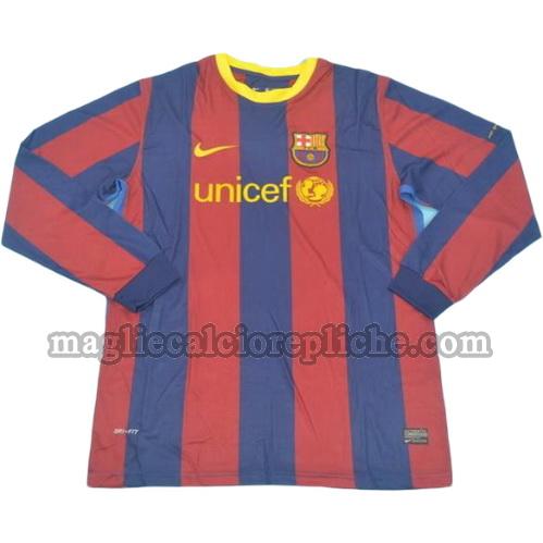 prima divisa maglie calcio barcellona 2010-2011 manica lunga