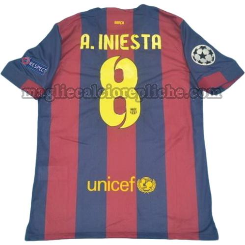 prima divisa maglie calcio barcellona 2014-2015 a.iniesta 8