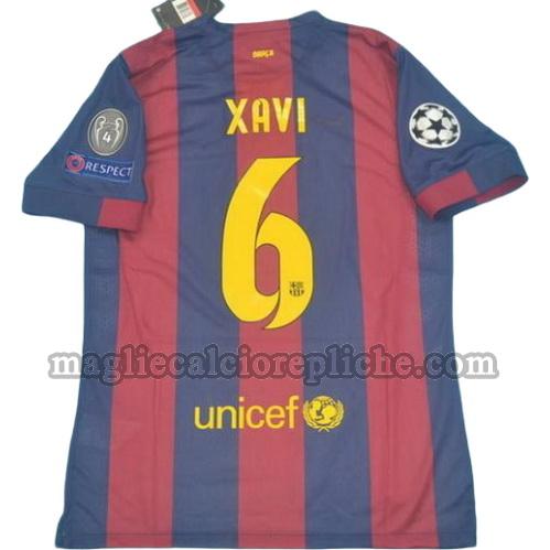 prima divisa maglie calcio barcellona 2014-2015 xavi 6