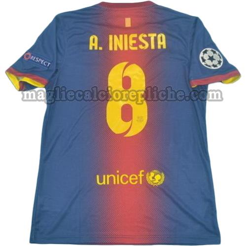 prima divisa maglie calcio barcellona lfp 2012-2013 a.iniesta 8