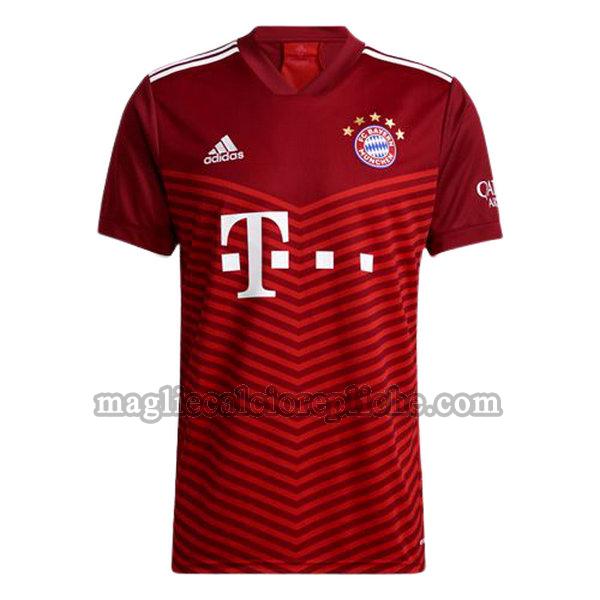 prima divisa maglie calcio bayern münchen 2021 2022 rosso