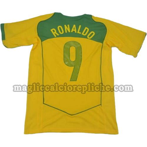 prima divisa maglie calcio brasile 2004 ronaldo 9
