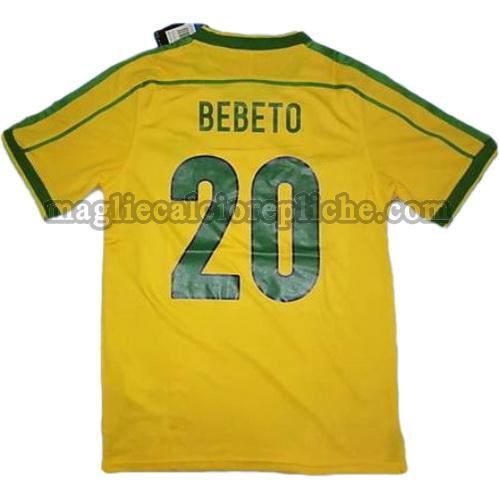 prima divisa maglie calcio brasile coppa del mondo 1998 bebèto 20