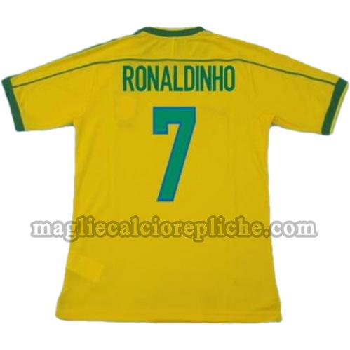prima divisa maglie calcio brasile coppa del mondo 1998 ronaldinho 7