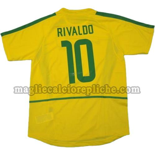 prima divisa maglie calcio brasile coppa del mondo 2002 rivaldo 10